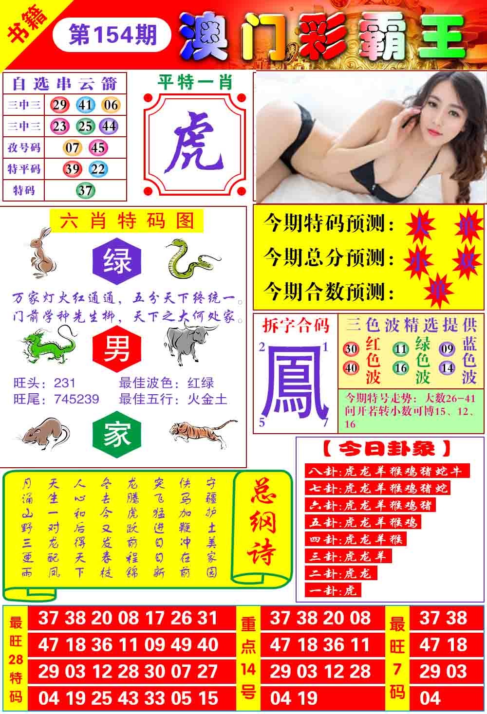 2026154期彩霸王六肖预测
